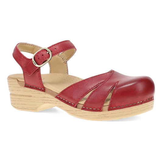 Margreta Red Burnished Nubuck | Dansko Women