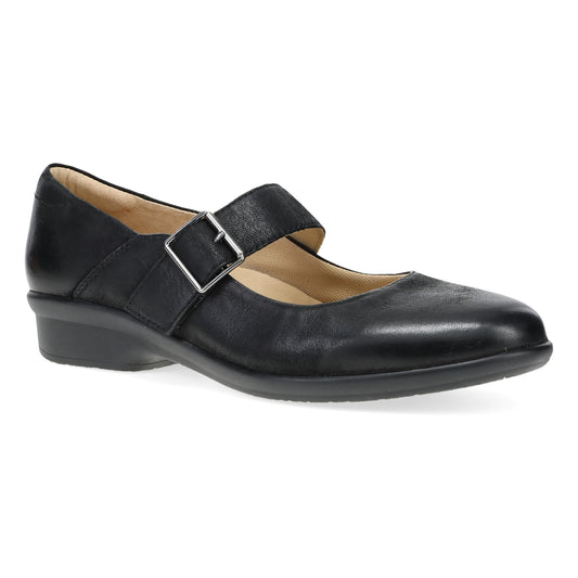 Collette Black Burnished Nubuck | Dansko Women