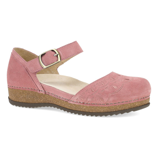 Mae Ash Rose Embroidered Suede | Dansko Women