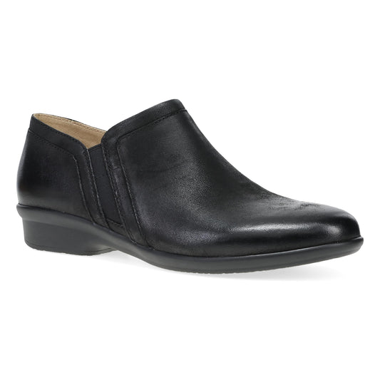 Cheryl Wide Black Burnished Nubuck | Dansko Women