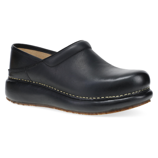 Platform Pro Black Burnished Nubuck | Dansko For Work|Women