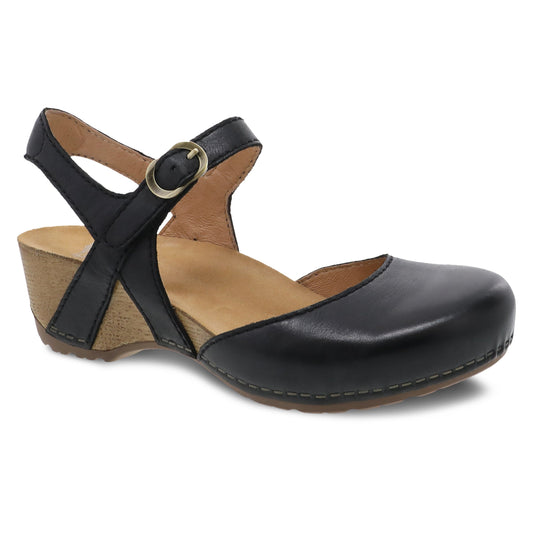 Tiffani Black Milled Burnished | Dansko Women