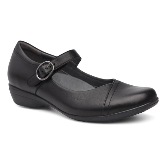 Fawna Black Milled Nappa | Dansko Women