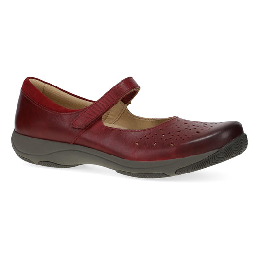 Stacy Red Waxy Burnished | Dansko Women