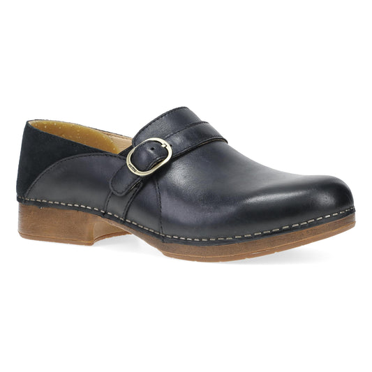 Margaret Black Burnished Calf | Dansko For Work|Women